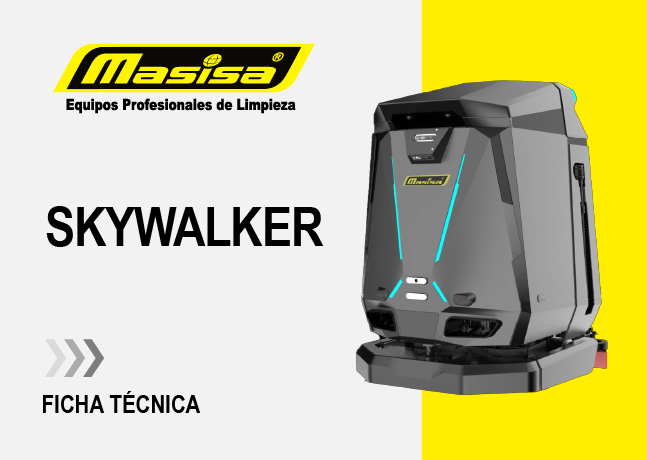 Especificaciones técnicas Restregadora de pisos industrial Skywalker