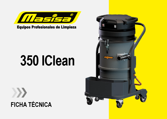 Especificaciones técnicas Aspiradora Industrial 350 ICLEAN