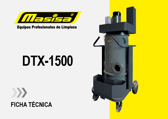 Especificaciones técnicas Aspiradora Industrial DTX-1500
