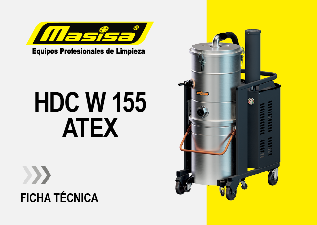 Especificaciones técnicas Aspiradora Industrial HDC W 155 ATEX