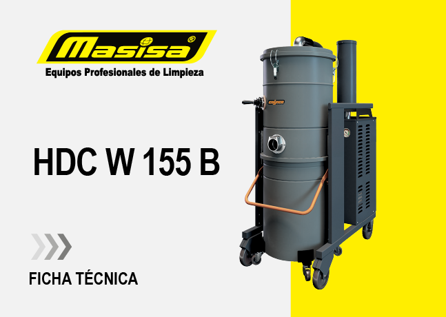 Especificaciones técnicas Aspiradora Industrial HDC W 155 B