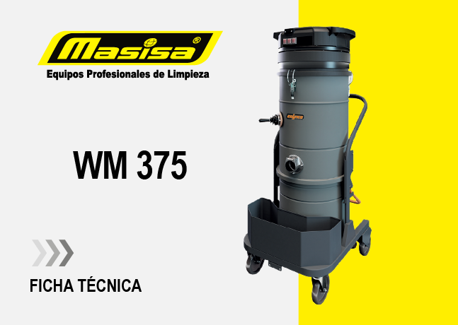 Especificaciones técnicas Aspiradora Industrial WM 375