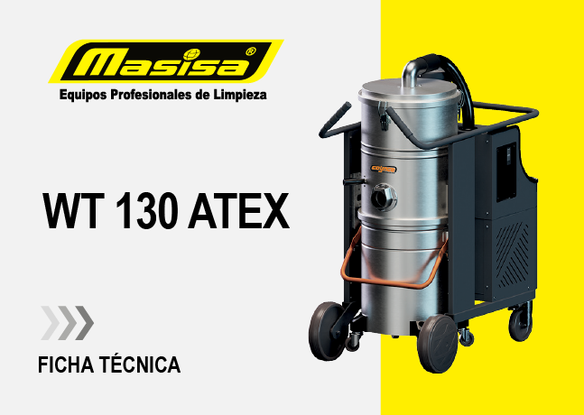 Especificaciones técnicas Aspiradora Industrial WT 130 ATEX