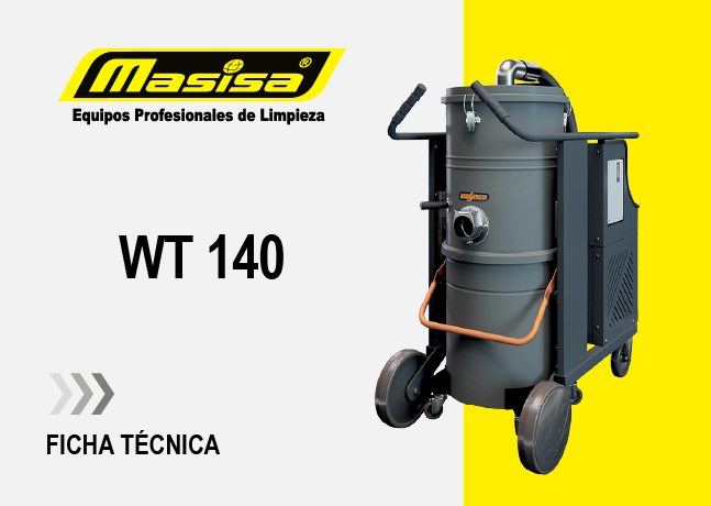 Especificaciones técnicas Aspiradora Industrial WT 140