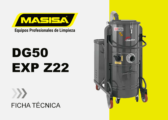 Especificaciones técnicas Aspiradora Industrial DG 50 EXP Z22