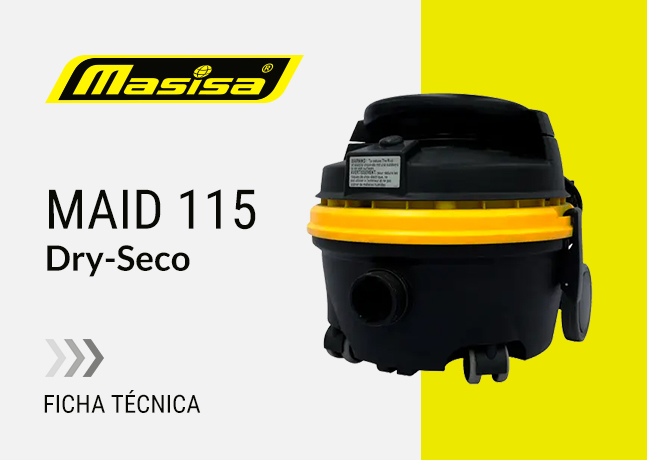 Especificaciones técnicas Aspiradora Industrial Maid 115