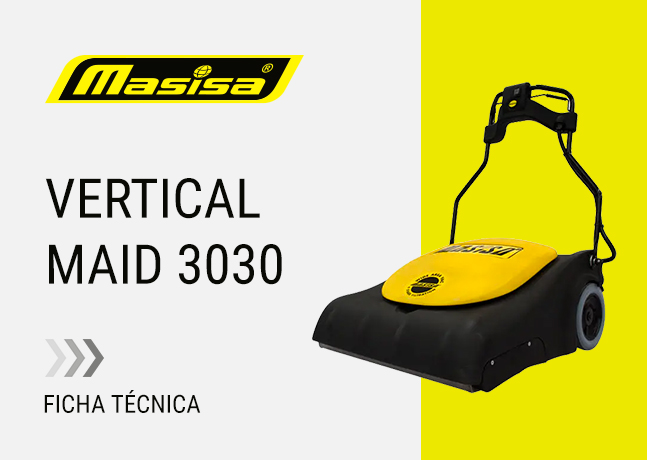 Especificaciones técnicas Aspiradora Industrial Maid 3030