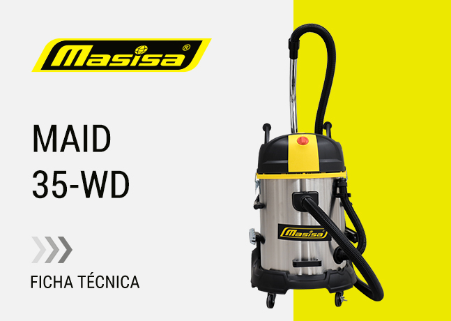 Especificaciones técnicas Aspiradora Industrial Maid 35-WD