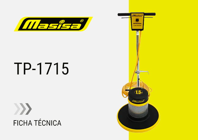 Especificaciones técnicas Pulidora de pisos TP1715