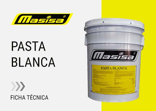 Especificaciones técnicas Pasta Blanca