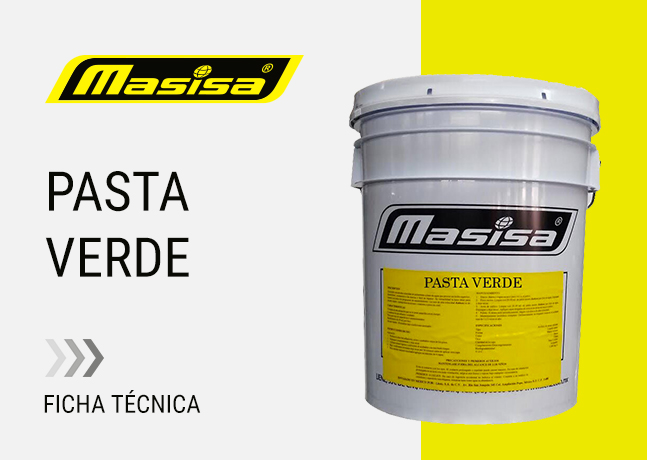 Especificaciones técnicas Pasta verde