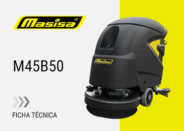 Especificaciones técnicas Restregadora de pisos industrial M45B50