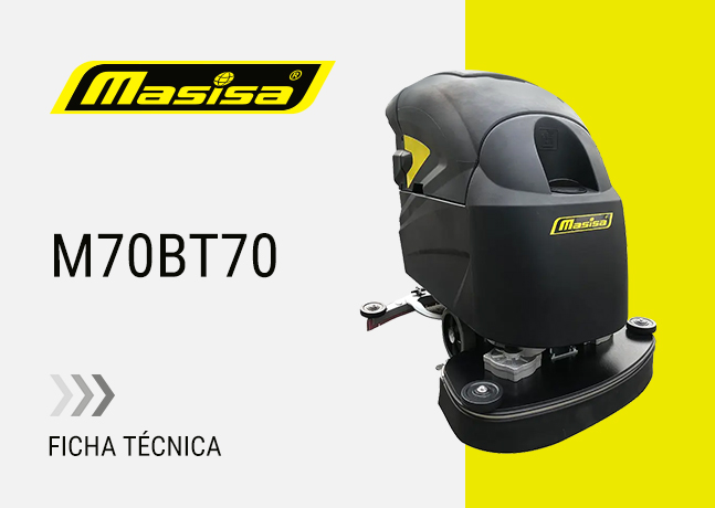 Especificaciones técnicas Restregadora de pisos industrial M70BT70