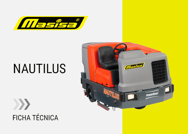 Especificaciones técnicas Restregadora de pisos industrial Nautilus