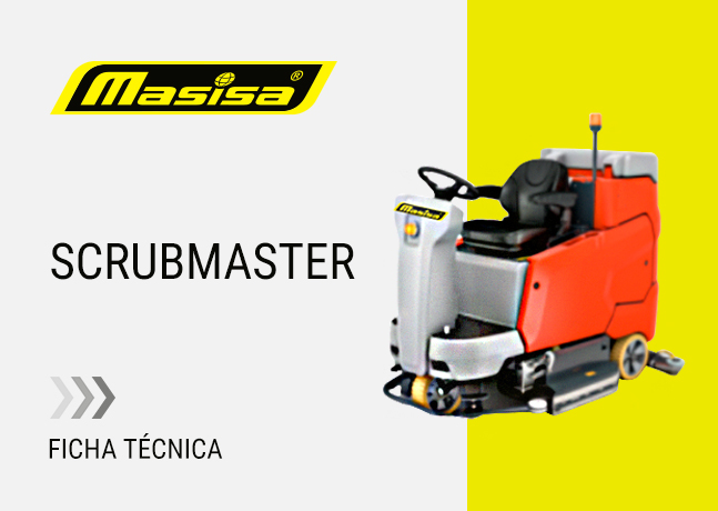 Especificaciones técnicas Restregadora de pisos industrial Scrubmaster